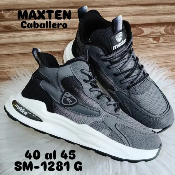 Tenis tipo Bota Maxten Gris/Negro