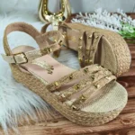 Sandalia con Plataforma en Yute
