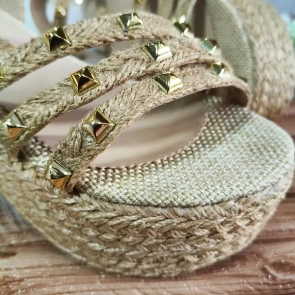 Sandalia con Plataforma en Yute