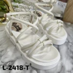 Sandalias Tipo Canoa Blancas para mujer