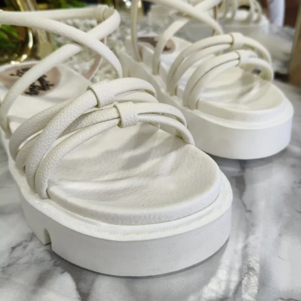Sandalias Tipo Canoa Blancas para mujer