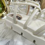 Sandalias Tipo Canoa Blancas para mujer