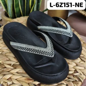 L-6Z151-NE Sandalias Tipo Canoa para Dama