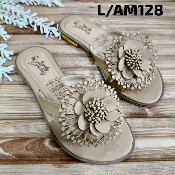 Sandalia Plana para Dama Amaretto