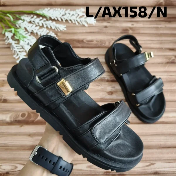 Sandalia Tipo Canoa Negra para Dama