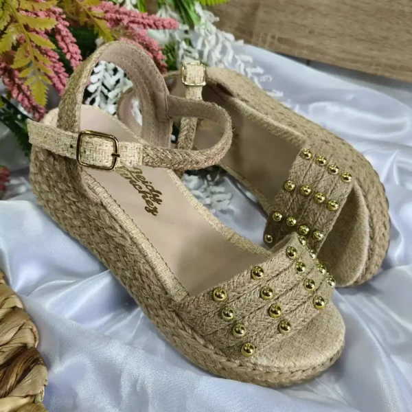 Sandalias con Plataforma en Yute