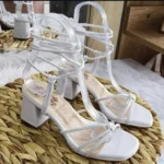 Zapatos de Tacón Ledy Blancos para Mujer