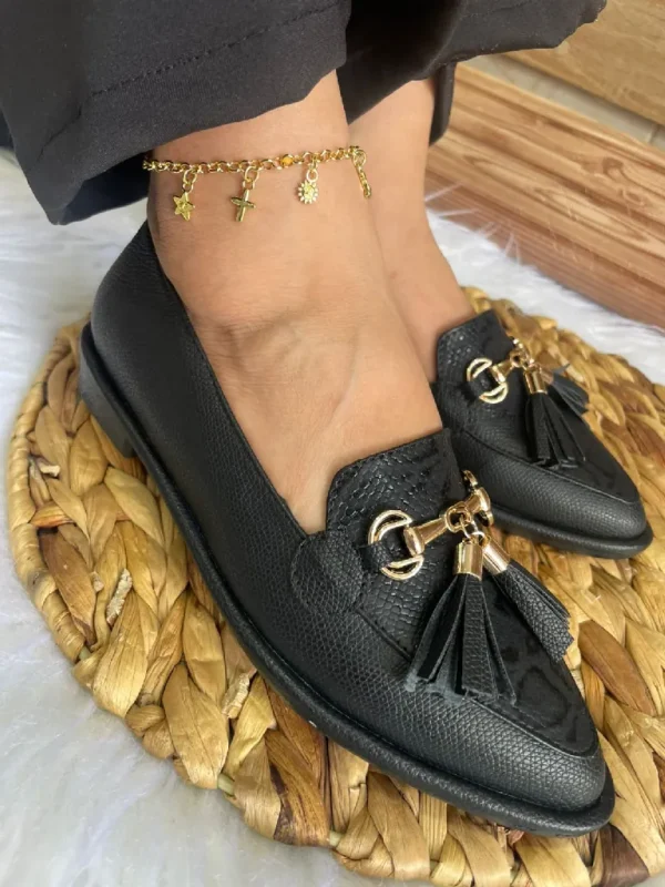 Mocasines Negros para Dama