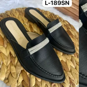 L-189SN Zuecos Mules Negros