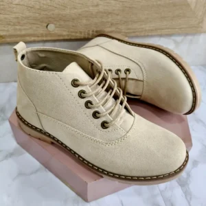 L-3196-BE Botines Casuales Beige