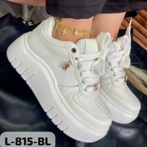 Tenis Zapatilla Suela Alta Blancos