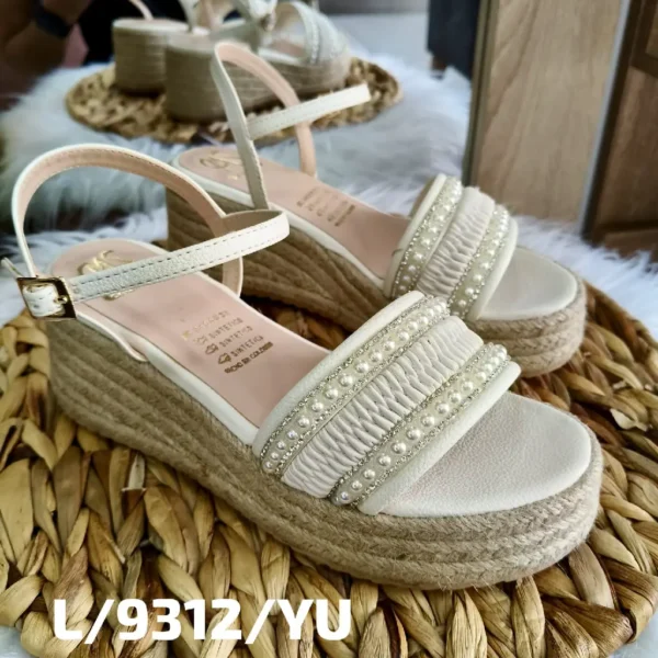 L-9312-YU Sandalias de Plataforma en Yute