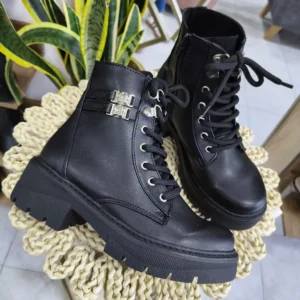 L-1833-NE Botines Negros para Mujer Estilo Urbano