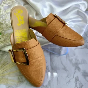 L-3716AM Zuecos / Mules Camel para Mujer