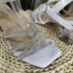 LS-252-BP (2) Tacón Transparente con Tiras Brillantes