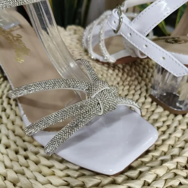 LS-252-BP (2) Tacón Transparente con Tiras Brillantes