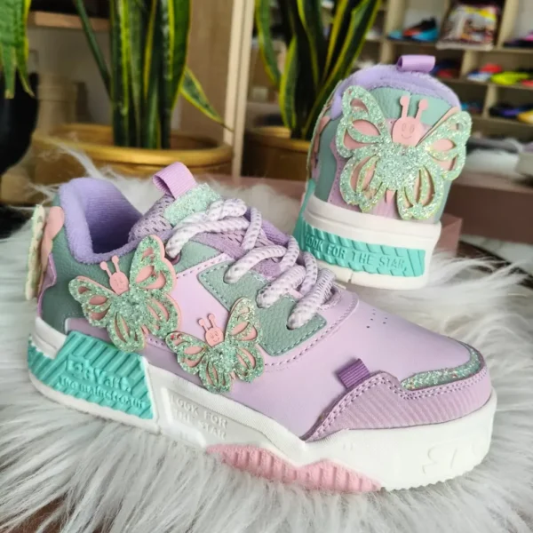 RN-222 YANELY (2) Tenis para Niña con detalles brillantes